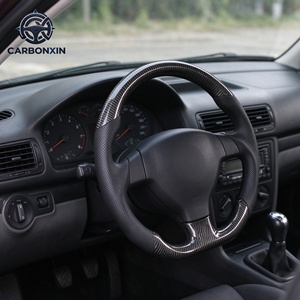 Volante Deportivo de 3 Radios y 40 mm con Empuñadura de Cuero y Fibra de Carbono para VW Bora Golf 4 Mk4 R32 GTI Jetta Gli 1999-2006 - Product Image 4