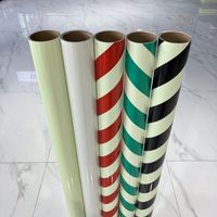 Película adhesiva que brilla en la oscuridad nocturna, foto imprimible, papel fotoluminiscente luminoso, rollo de película de vinilo