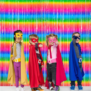 Forniture per feste di alta qualità decorazioni tenda con frange in lamina sfumata genere rivelazione decorazioni per festival tenda per feste - Product Image 5