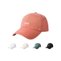 Casquettes de baseball unisexe décontractées à 6 panneaux en coton 3D avec logo brodé, denim respirant, ajustable pour l'extérieur, OEM