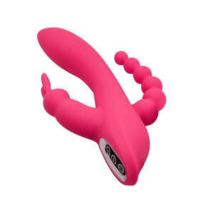 3In1 Vaginal G-Point Clitoridien Stimulation Orgasmique Plaisir Masturbateur Gode Vibrateur Pour Femmes Sex Toys Dildos Couple Lesbienne - Product Image 4