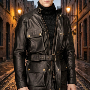 2015 New Fashion High Quality Men's Winter Plus Size Casual Waterproof Windproof Breathable Eco-Friendly Genuine Leather <b>Canvas</b> - Product Image 2
