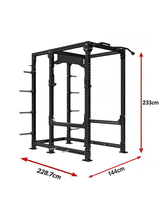 Machine d'entraînement de force Half Rack - Équipement multifonctionnel pour squats, biceps et triceps - Logo personnalisé disponible