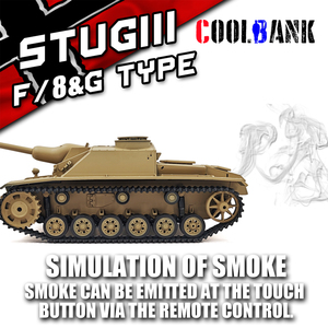 COOLBANK Edición de Coleccionista 1:16 <span class=keywords><strong>StuG</strong></span> III Ausf.F8 Tanque RC Modificado Personalizado con Radio de 2.4Ghz, Tanque Alemán de la Segunda Guerra Mundial para Aficionados Avanzados - Product Image 5