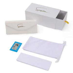 Custom logo Debossed Hot Stamping Glasses Box Packaging Spectacle Boxes <strong>Eyewear</strong> Sun Glasses Leather Magnetic Sunglasses <strong>case</strong> - Product Image 5