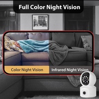 Sunivision kamera WIFI lensa ganda, kamera MINI pelindung keamanan nirkabel 4MP pelacakan otomatis penglihatan malam warna dalam ruangan