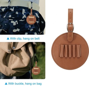 ゴルフティーオーガナイザーバッグゴルフティーホルダーPuレザーアクセサリー収納用OEMカスタムゴルフティー収納レザータグ - Product Image 6