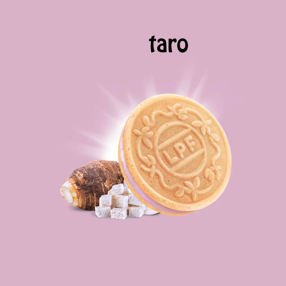 Dernier produit crémeux et savoureux taro crème croustillant biscuits craquelins 100g boîte en vrac livraison gratuite
