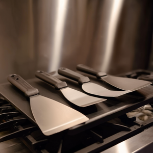 Set di spatole da cucina in acciaio inossidabile, 3 pezzi, utensili da cucina - Product Image 3