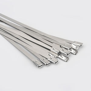 ربطة عنق من الفولاذ المقاوم للصدأ من الفولاذ المقاوم للصدأ ربطات ربط بسحاب مقفل ، ربطات كبل معدنية ذاتية البيع بالجملة - Product Image 1