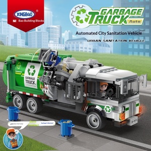 Camión de <span class=keywords><strong>Basura</strong></span> de la Saneación Urbana 18016-17, <span class=keywords><strong>Juguete</strong></span> Educativo de Bloques de Construcción para Niños, Partículas Pequeñas, Material ABS - Product Image 4