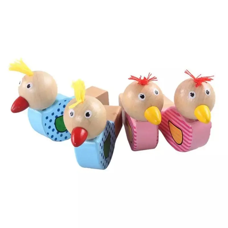 Cartoon Bird Whistle Baby Jewelry Pendant Wooden Musical Toys Wooden Toys Toy Musical Instruments