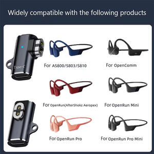 <span class=keywords><strong>Adaptateur</strong></span> de charge pour écouteurs Bluetooth Type C vers 2 broches Shokz, conversion de port iOS vers Shokz avec angle intermédiaire magnétique à angle coudé - Product Image 4