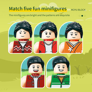 Moyu Micro khối 4076 <span class=keywords><strong>pcs</strong></span> màu xanh lá cây màu tím ELF cây nhà hạt nhỏ thông minh khối xây dựng đồ chơi giáo dục - Product Image 5