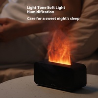 Distributeur automatique intelligent de parfum à ultrasons Diffuseur d'arômes pour la maison avec flamme réaliste et humidificateur coloré