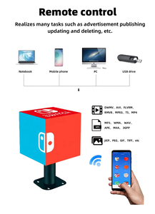 จอแสดงผล <span class=keywords><strong>LED</strong></span> รูปทรงลูกบาศก์แบบกำหนดเอง P2.<span class=keywords><strong>5</strong></span> P2.9 P3.9 <span class=keywords><strong>5</strong></span> ด้าน โปรแกรมได้ สีเต็มรูปแบบ สำหรับใช้งานภายในอาคาร - Product Image 6