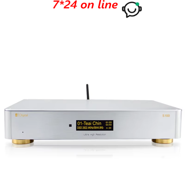 JF Digital S100 HiFi Player DSD Network Audio Decoder BT 5.0 Receiver PCM 32bit / 384KHZ DSD128