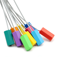Sello de Seguridad PM-CS3201, Sello de Alambre de Acero Hexagonal a Prueba de Manipulación, Sello de Cable Desechable para Contenedores