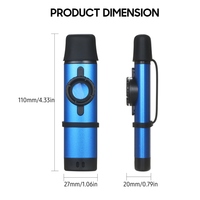 Aluminum Alloy Kazoo Woodwind Instrument Musical Instrument Kazoo for Beginners Blue