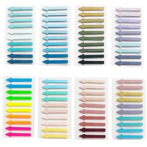 Colorful Arrow Shaped Transparent Self-Adhesive Writable Sticky Notes Page Markers Index Tabs for <b>Book</b> Reading Office School - Product Image 1