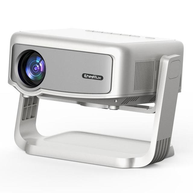 New Arrivals for Cheerlux C6C Same Screen Version 1080P 180ANSI 5.1 US Plug, with Gimbal Smart Projector