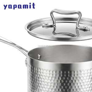 Olla para Salsas de Acero Inoxidable de Triple Capa, Calentamiento Rápido, Varios Tamaños, Utensilios de Cocina Duraderos para Hoteles y Restaurantes, Uso Diario - Product Image 2