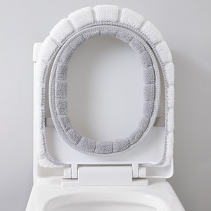 Thick Plush O Shaped Toilet Seat Cover Universal Soft Cushion For Autumn Winter Use Acrylic Fiber Material - Product Image 4