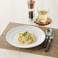 Glaçure spéciale résistante aux rayures assiettes à dîner de restaurant durables en céramique en vrac