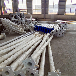 Columna de Iluminación Moderna de Doble Brazo Cónico de Acero Galvanizado de 8m 10m para Medianas de Calles y Avenidas - Product Image 1