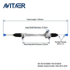 แร็คพวงมาลัยแบบแมนนวล AVITAER 45510-02600 45510-02610 สำหรับรถยนต์โตโยต้า โคโรลล่า อัลติส E170 E180 ปี 2013-2018 (พวงมาลัยขวา) - Product Image 3