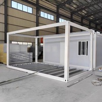 DYCE1 Maison Conteneur Modulaire de Luxe Blanche, Mobile, Pliable, Extensible, Vente Directe, Design Contemporain