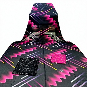 Vêtements Kanga pour femmes, écologiques et luxueux, 3 pièces, broderie à motifs floraux, matière polyester, coupe ample, pour occasions spéciales - Product Image 1