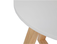 En gros Style Nordique Moderne Conçoit Blanc Petit Intérieur Salon Table Basse Ronde En Bois