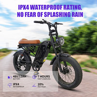 Sepeda Listrik US Warehouse C-Sider CS-M4 750W Motor Hub Belakang Tanpa Sikat 48V 13AH Lithium Kecepatan 45km/jam Jarak Tempuh 50-60km (Stok Tersedia di AS)