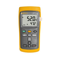   Termometer Digital Plastik Input Ganda 52 II J K T E Thermocouple T1 T2 MAX MIN AVG Layar LCD Backlit untuk HVAC Motor