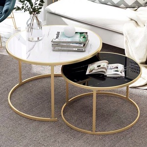 SWT Đồ Nội Thất Hiện Đại Phòng Khách Bộ Bàn Cà Phê Bằng Đá Cẩm Thạch - Product Image 2