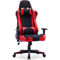 Chaise de jeu ergonomique OEM d'usine avec accoudoirs 2D à mécanisme papillon et repose-pieds réglable pour joueurs
