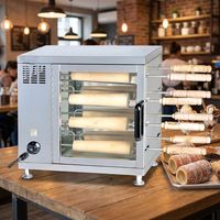 Machine à faire des gâteaux cheminée électriques automatiques Banglan 220V, machine à faire des rouleaux de crème glacée, équipement commercial pour desserts, garantie 1 an
