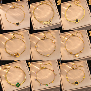 Pulsera de Acero de Titanio Estilo Coreano, Diseño Moderno y a la <span class=keywords><strong>Moda</strong></span>, Popular en Línea - Product Image 2