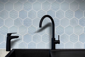 Carreaux Salle De Bain <span class=keywords><strong>Carrelage</strong></span> de mosaïque hexagone bleu clair Carrelages de céramique pour salle de bain et <span class=keywords><strong>toilettes</strong></span> - Product Image 5