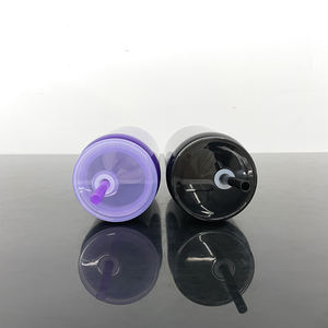 Entrepôt américain Halloween Noir Violet Sublimation Gobelet à double paroi isolé sous vide en acier inoxydable 16oz pour canette de bière - Product Image 6