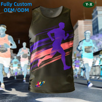 T-shirt de course personnalisé par une équipe de designers, ultra léger, débardeur de marathon, maillot de course sans manches