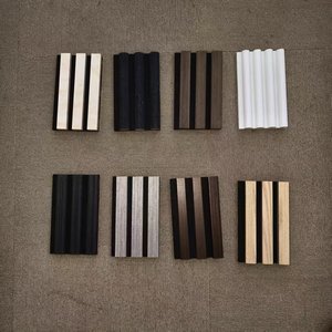 モダンな木製吸音パネル MDF 壁天井防音 PET 木製ベニヤ ポリエステル吸音パネル 吸音スラットパネル 高性能 - Product Image 2