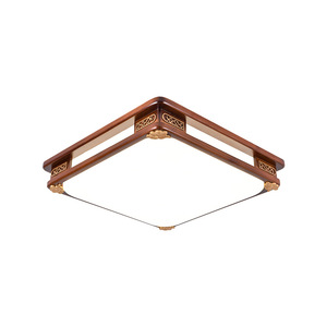 Chinese Style Solid Wood <b>Ceiling</b> <b>Light</b> Led Tri Color Dimming For Living Room Bedroom - Product Image 4