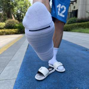 Chaussettes de basketball pour hommes et femmes, d'été, épaisses, à semelle éponge, de sport, Elite, <span class=keywords><strong>mi</strong></span>-mollet, montantes, longues, style américain, uniques - Product Image 4