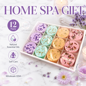 Tabletas <span class=keywords><strong>de</strong></span> Ducha Aromáticas con <span class=keywords><strong>Sal</strong></span> Marina Ecológica con Aroma a Rosas, Relajación, Alivio del Estrés, Empaque Personalizado, Venta al Por Mayor - Product Image 1