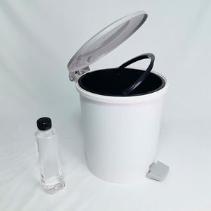 Kitchen Trash Can 3 6 9 Liter Foot Pedal Indoor Cylindrical Waste <b>Bin</b> For Home Bathroom Living Room - Product Image 3