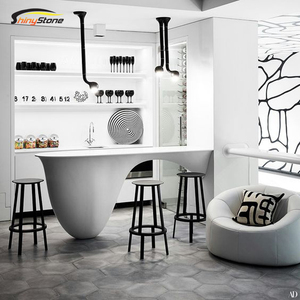 Mờ Chuỗi Cửa Hàng Composite Bề Mặt Rắn Saarinen <span class=keywords><strong>Tulip</strong></span> Ăn Bầu Dục - Product Image 1