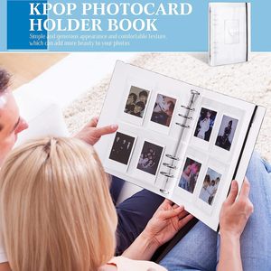 Chất <span class=keywords><strong>l</strong></span>ượng cao rõ ràng tay áo 20 bên trong 6 Vòng chất kết dính A5 Kpop photocard chủ cuốn sách mini Album ảnh cho thẻ kinh doanh - Product Image 5