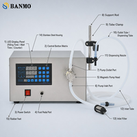 Machine de remplissage de liquides à pompe magnétique à tête unique BANMO pour bureau, 1-6000 ml, avec minuterie numérique, pour parfum et huiles essentielles